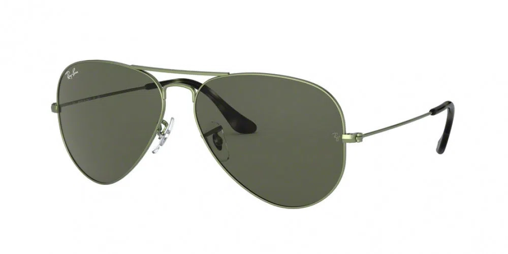 Ray Ban RB 3025 Aviator Large Metal Sunglasses - Medium - 58mm - Silver - view 68